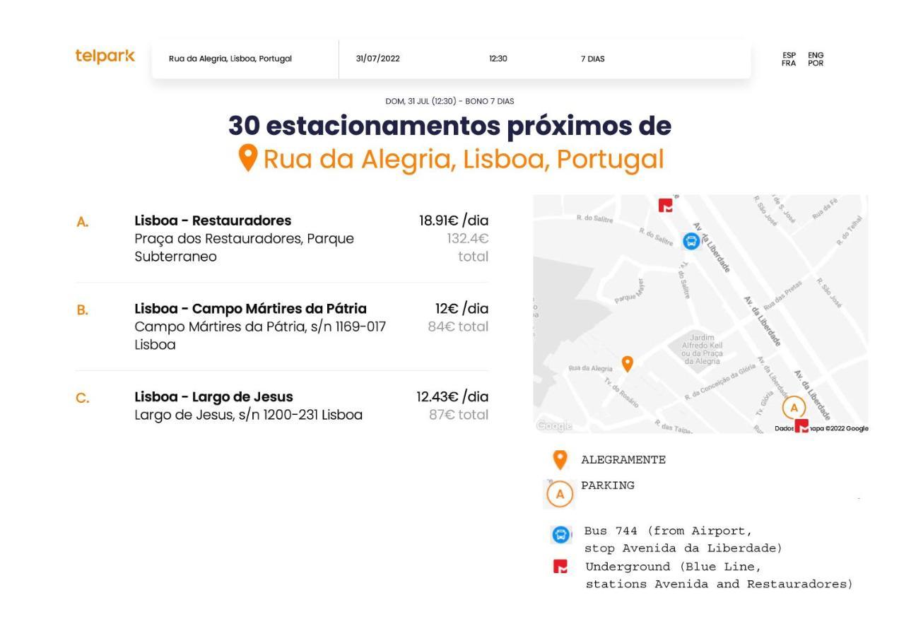 Alegramente Leilighet Lisboa Eksteriør bilde
